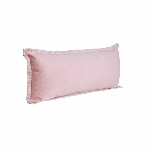 14" X 36" Light Blue 100% Cotton Zippered Pillow